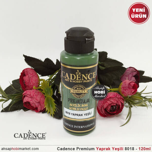 Cadence Premium 8018 Yaprak Yeşili Akrilik Boya 120 ml - 1