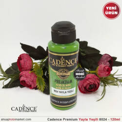 Cadence Premium 8024 Yayla Yeşili Akrilik Boya 120 ml - Cadence