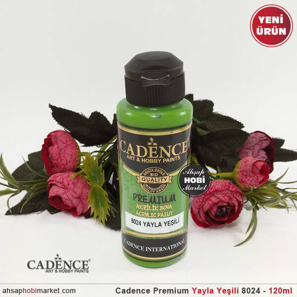 Cadence Premium 8024 Yayla Yeşili Akrilik Boya 120 ml - 1