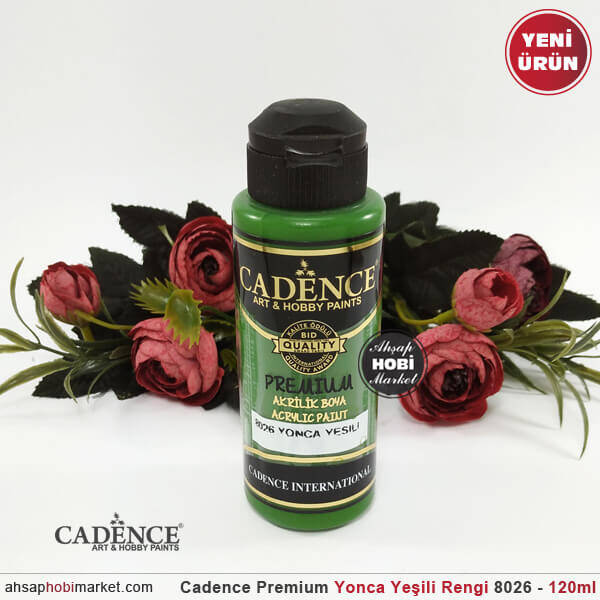 Cadence Premium 8026 Yonca Yeşili Akrilik Boya 120 ml - 1