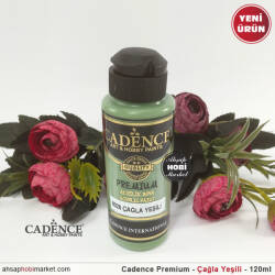 Cadence Premium 8028 Çağla Yeşili Akrilik Boya 120 ml - Cadence