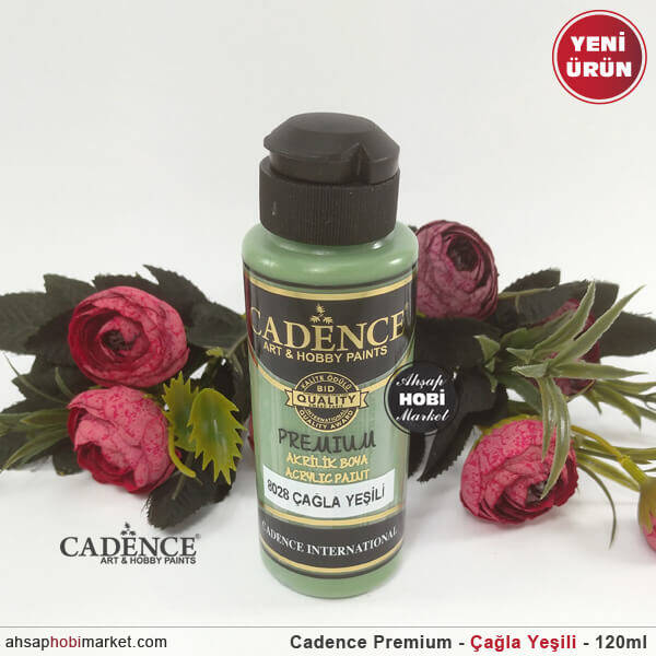 Cadence Premium 8028 Çağla Yeşili Akrilik Boya 120 ml - 1