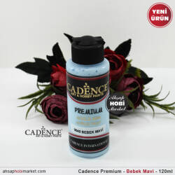 Cadence Premium 9040 Bebek Mavi Akrilik Boya 120 ml - Cadence