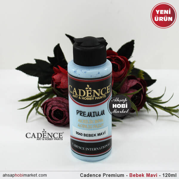 Cadence Premium 9040 Bebek Mavi Akrilik Boya 120 ml - 1