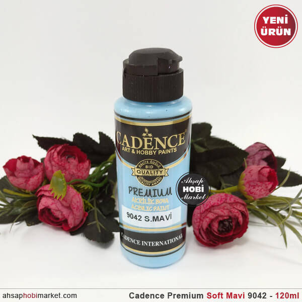 Cadence Premium 9042 Soft Mavi Akrilik Boya 120 ml - 1