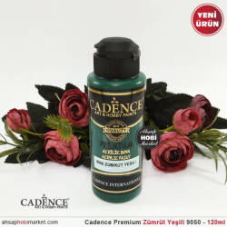 Cadence Premium 9050 Zümrüt Yeşili Akrilik Boya 120 ml - Cadence