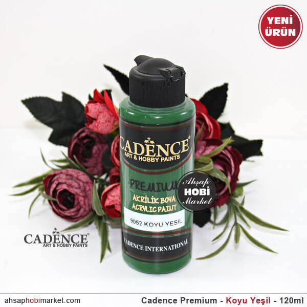 Cadence Premium 9052 Koyu Yeşil Akrilik Boya 120 ml - 1