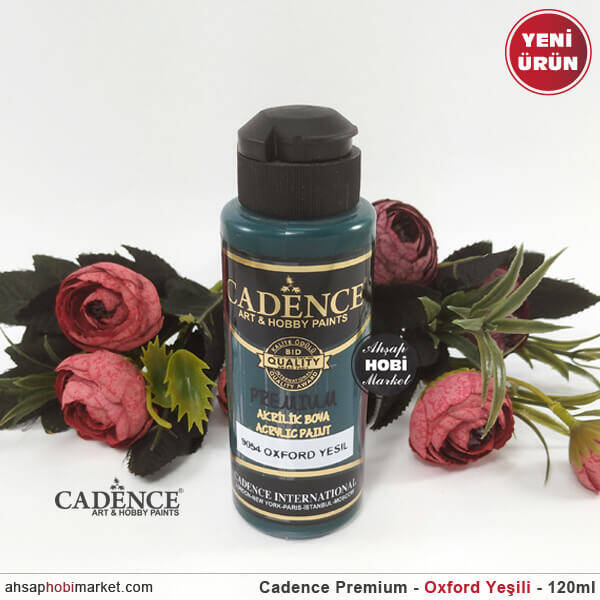 Cadence Premium 9054 Oxford Yeşili Akrilik Boya 120 ml - 1