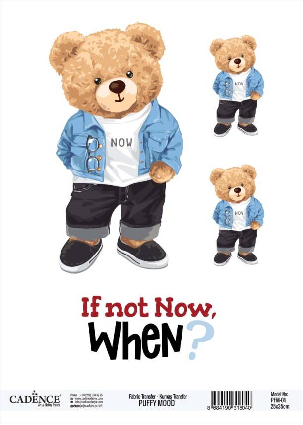 Cadence Puffy Mood Kumaş Transfer Kağıdı PFM 04 - 1