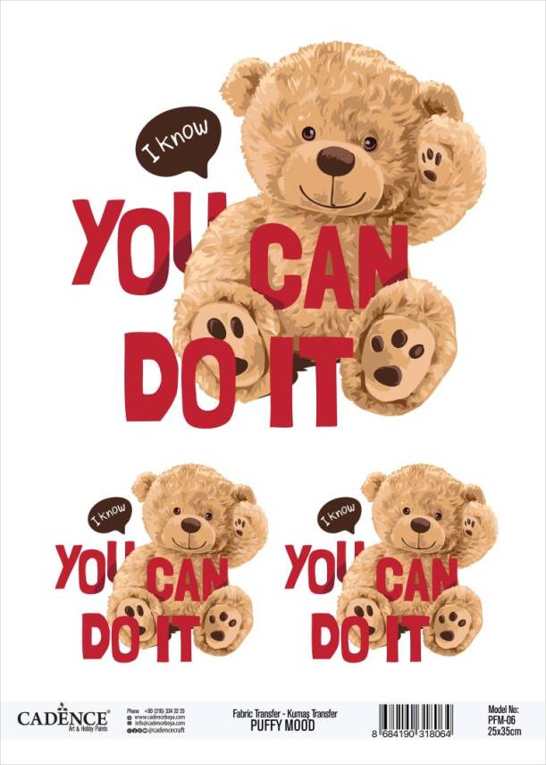 Cadence Puffy Mood Kumaş Transfer Kağıdı PFM 06 - 1