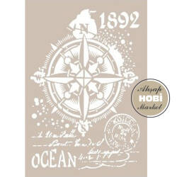 Cadence Pusula Temalı Stencil Şablon AS531 - Cadence