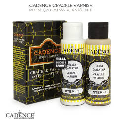 Cadence Resim Çatlatma Verniği 70+70 ml Crackle Varnish - Cadence