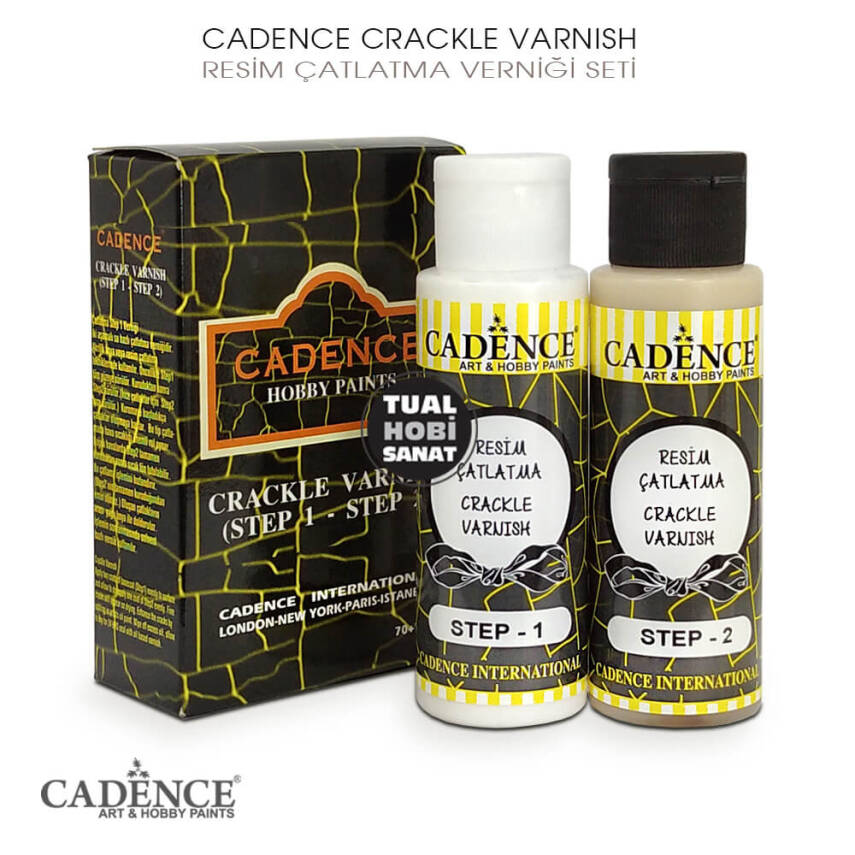 Cadence Resim Çatlatma Verniği 70+70 ml Crackle Varnish - 1
