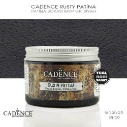 Cadence Rusty Patina Boyası RP09 Gri Siyah - Cadence