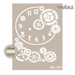 Cadence Saat Çarkı Desenli Stencil Şablon AS471 - Cadence