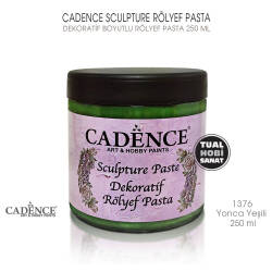 Cadence Sculpture Dekoratif Rölyef 1376 Yonca Yeşili 250ml - Cadence
