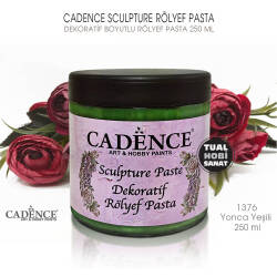 Cadence Sculpture Dekoratif Rölyef 1376 Yonca Yeşili 250ml - Cadence (1)