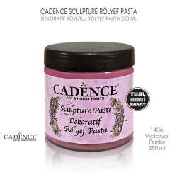 Cadence Sculpture Dekoratif Rölyef 1406 Viktorya Pembe 250ml - Cadence