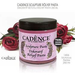 Cadence Sculpture Dekoratif Rölyef 1406 Viktorya Pembe 250ml - Cadence (1)