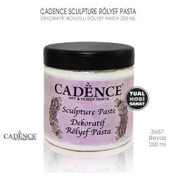 Cadence Sculpture Dekoratif Rölyef 3657 Beyaz 250ml - Cadence