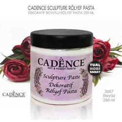 Cadence Sculpture Dekoratif Rölyef 3657 Beyaz 250ml - Cadence (1)