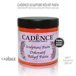 Cadence Sculpture Dekoratif Rölyef 6817 Turuncu 250ml - Cadence