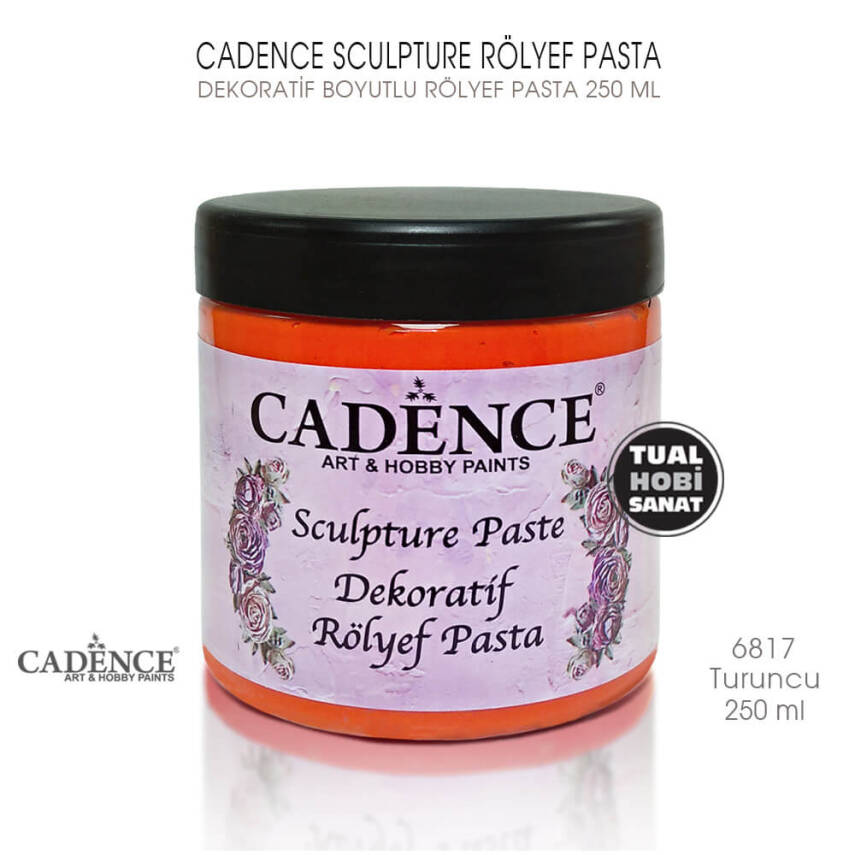 Cadence Sculpture Dekoratif Rölyef 6817 Turuncu 250ml - 1