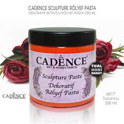 Cadence Sculpture Dekoratif Rölyef 6817 Turuncu 250ml - Cadence (1)