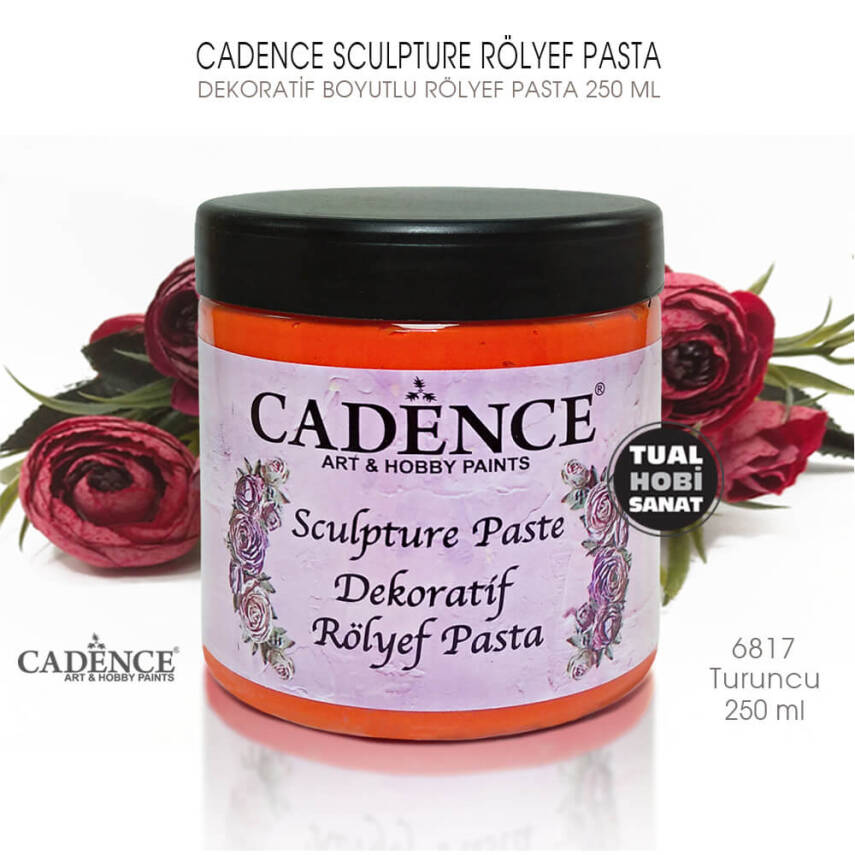 Cadence Sculpture Dekoratif Rölyef 6817 Turuncu 250ml - 2