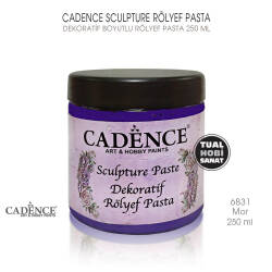Cadence Sculpture Dekoratif Rölyef 6831 Mor 250ml - Cadence