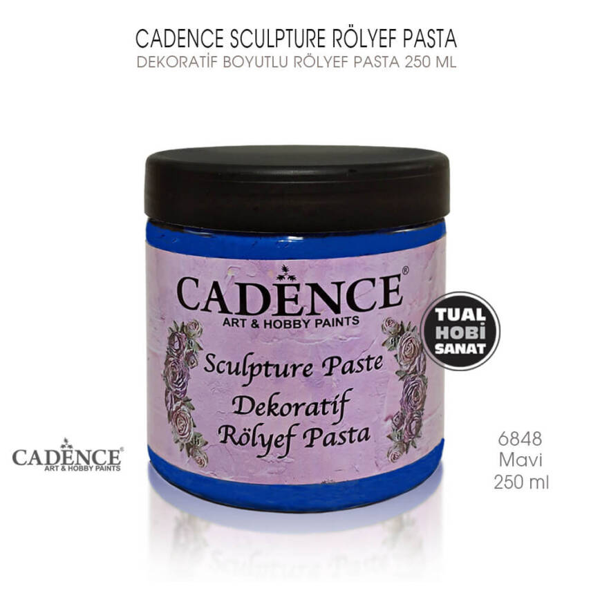 Cadence Sculpture Dekoratif Rölyef 6848 Mavi 250ml - 1