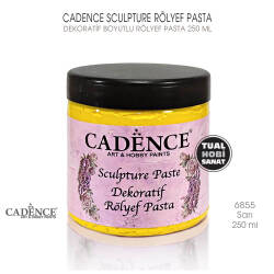 Cadence Sculpture Dekoratif Rölyef 6855 Sarı 250ml - Cadence
