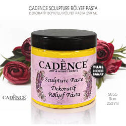 Cadence Sculpture Dekoratif Rölyef 6855 Sarı 250ml - Cadence (1)