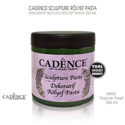 Cadence Sculpture Dekoratif Rölyef 6862 Yaprak Yeşili 250ml - Cadence