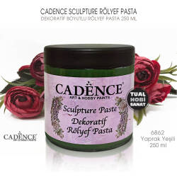 Cadence Sculpture Dekoratif Rölyef 6862 Yaprak Yeşili 250ml - Cadence (1)