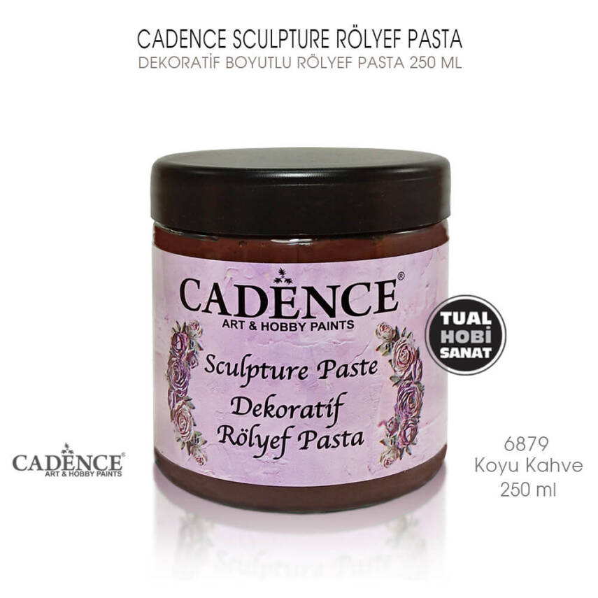 Cadence Sculpture Dekoratif Rölyef 6879 Koyu Kahve 250ml - 1