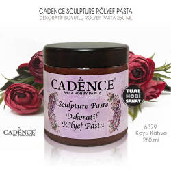 Cadence Sculpture Dekoratif Rölyef 6879 Koyu Kahve 250ml - Cadence (1)