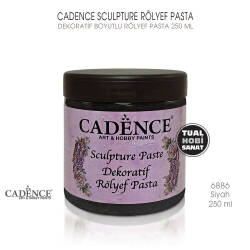 Cadence Sculpture Dekoratif Rölyef 6886 Siyah 250ml - Cadence