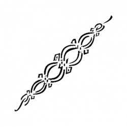 Cadence Şerit Desenli Stencil Şablon K077 - Cadence