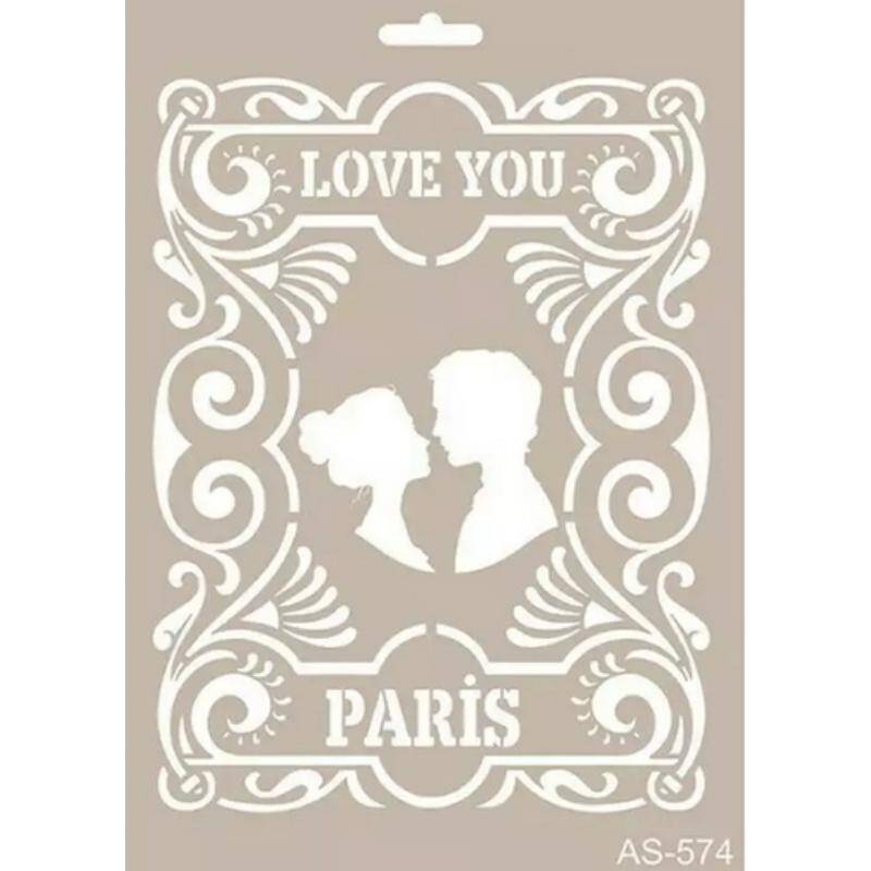 Cadence Sevgi ve Aşk Temalı Stencil Şablon AS574 - 1