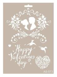 Cadence Sevgililer Günü Stencil Şablon AS573 - Cadence