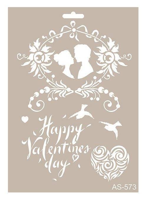 Cadence Sevgililer Günü Stencil Şablon AS573 - 1