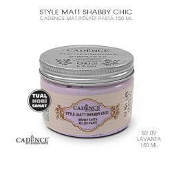 Cadence Shabby Chic Mat Rölyef Pasta SR09 Lavanta Rengi 150 ml - Cadence