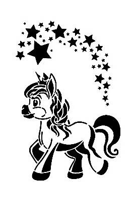 Cadence Sihirli At Temalı Stencil Şablon AS460 - 1