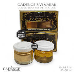 Cadence Sıvı Varak Altın Gold 30+30 ml - Cadence
