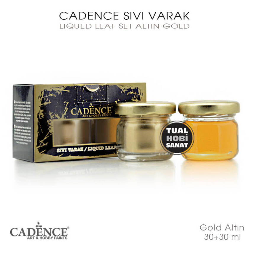 Cadence Sıvı Varak Altın Gold 30+30 ml - 2
