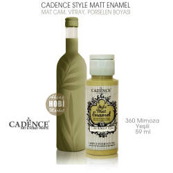 Cadence Style Matt Enamel E-360 Mimoza Cam Porselen Boyası 59 ml - Cadence