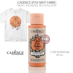 Cadence Style Matt Fabric F-606 Balkabağı Mat Kumaş Boyası 59 ml - Cadence