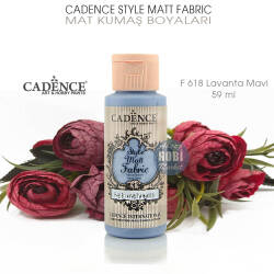 Cadence Style Matt Fabric F-618 Lavanta Mavi Mat Kumaş Boyası 59 ml - Cadence (1)