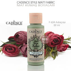 Cadence Style Matt Fabric F-624 Adaçayı Mat Kumaş Boyası 59 ml - Cadence (1)